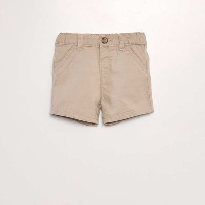 Short chino en twill Beige