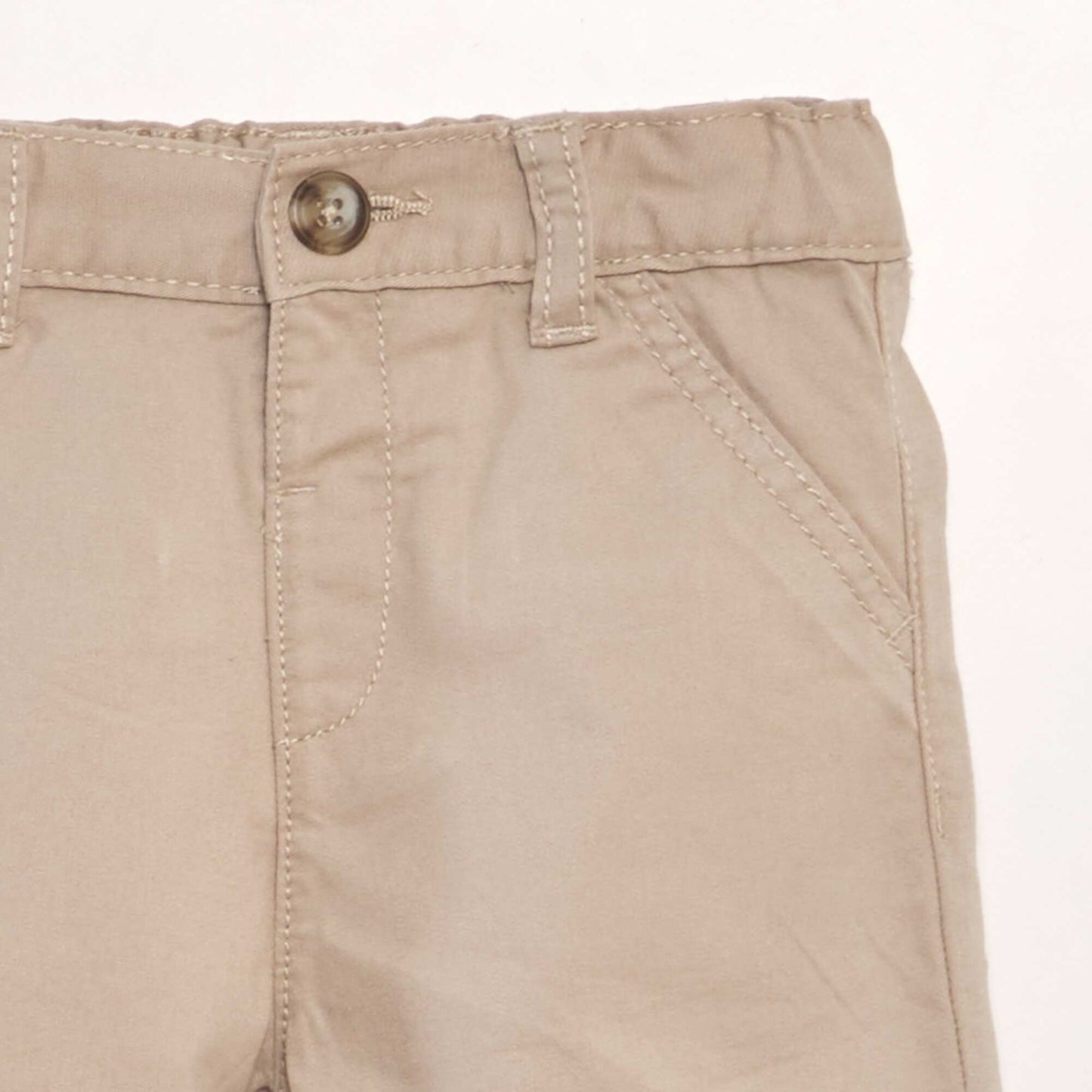 Short chino en twill Beige