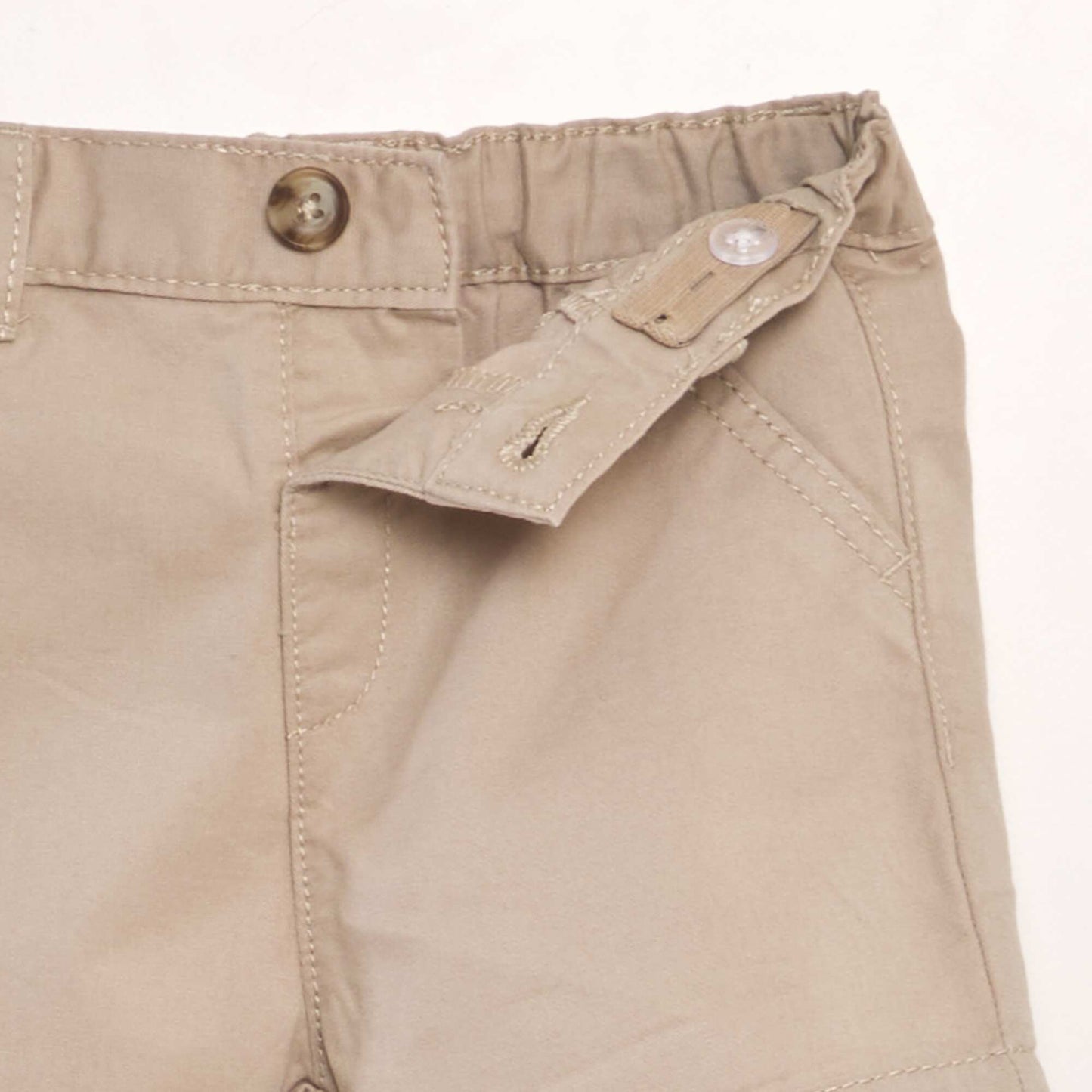 Short chino en twill Beige