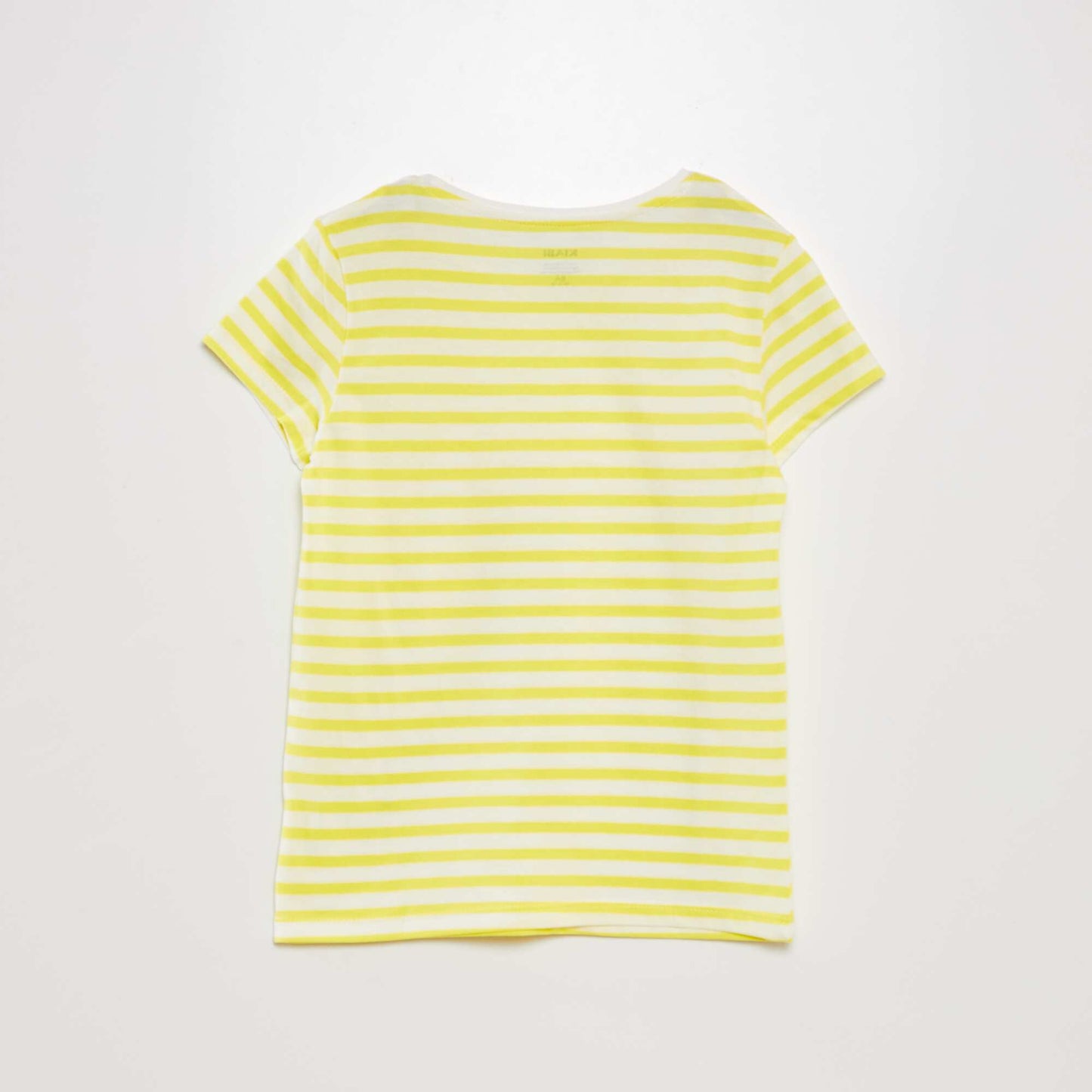 T-shirt imprimé marinière Jaune