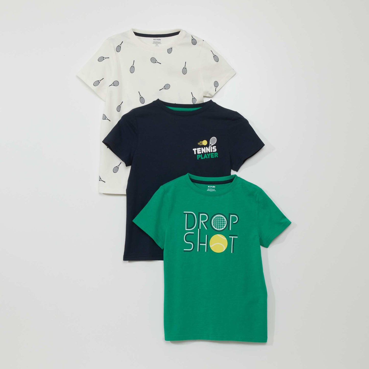 Lot de 3 t-shirts en jersey VERT