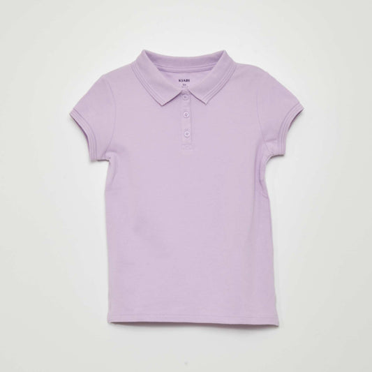 Polo manches courtes Violet