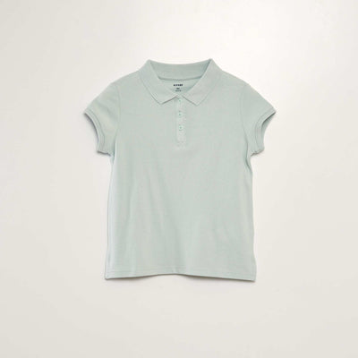 Polo manches courtes bleu