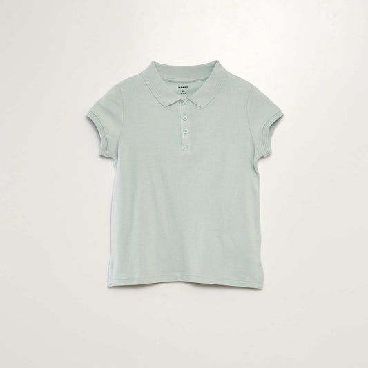 Polo manches courtes bleu