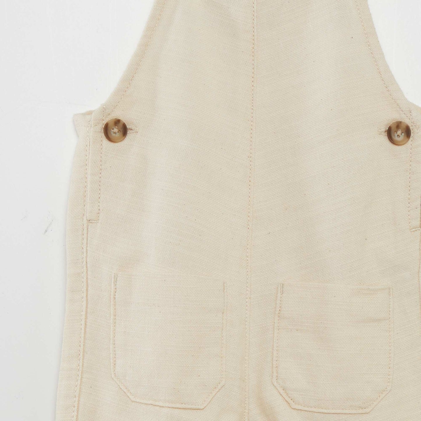 Salopette unie Blanc