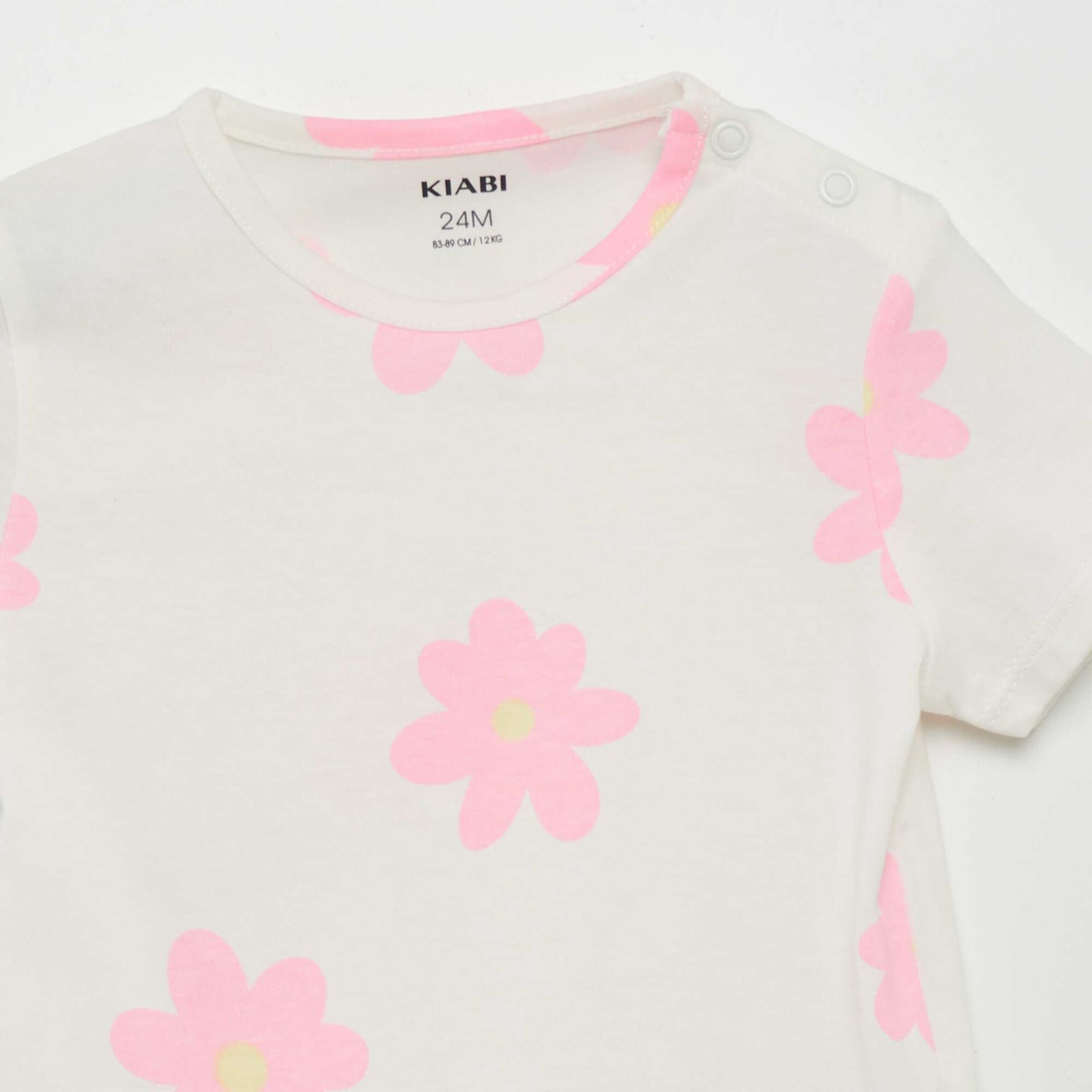 Pyjama short 2 pièces imprimé Rose
