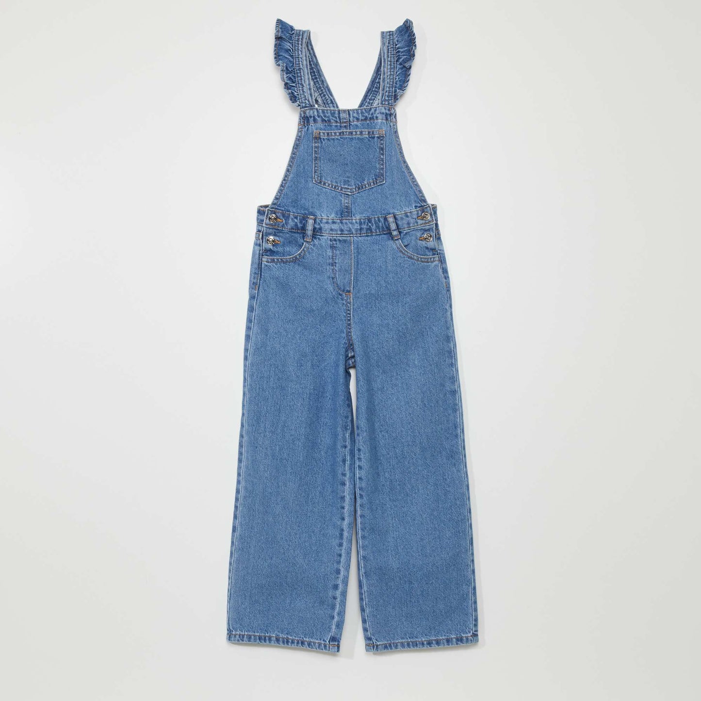 Salopette en jean wide-leg Bleu