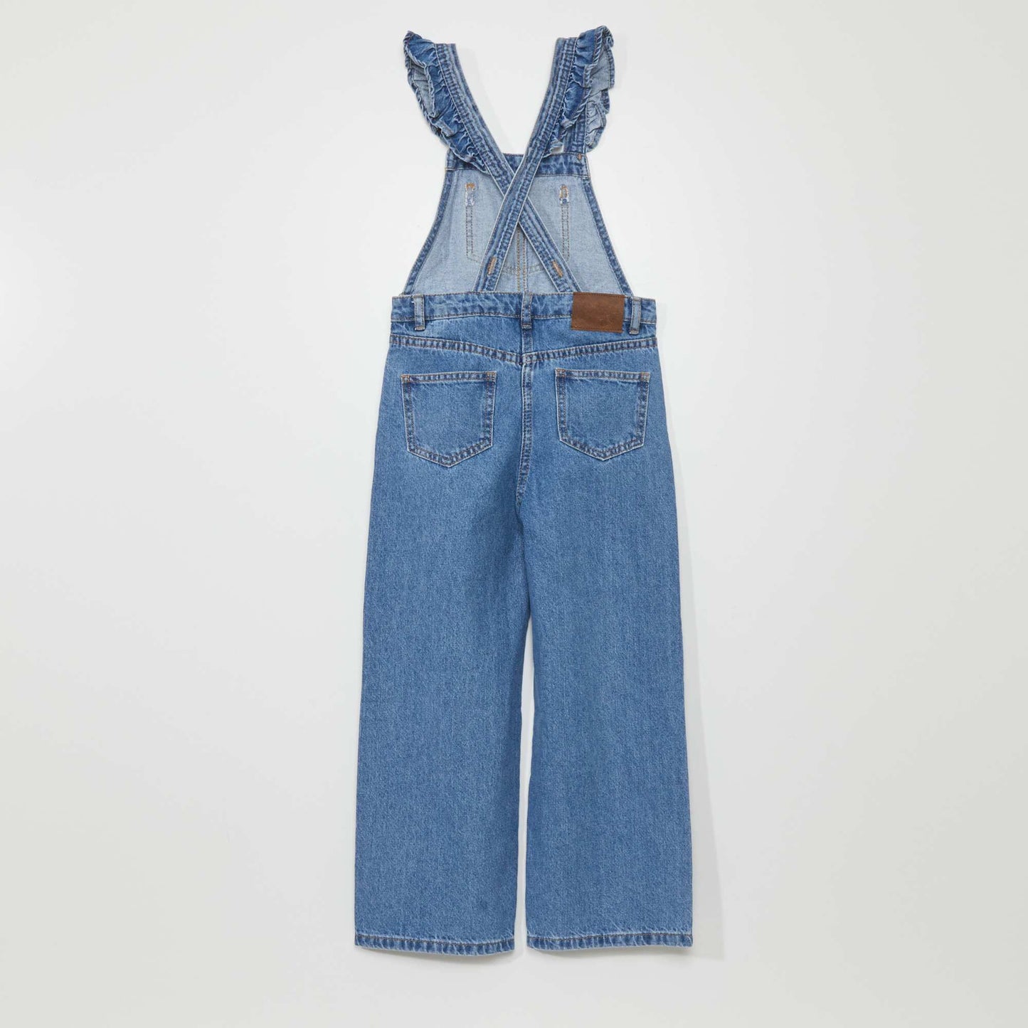 Salopette en jean wide-leg Bleu