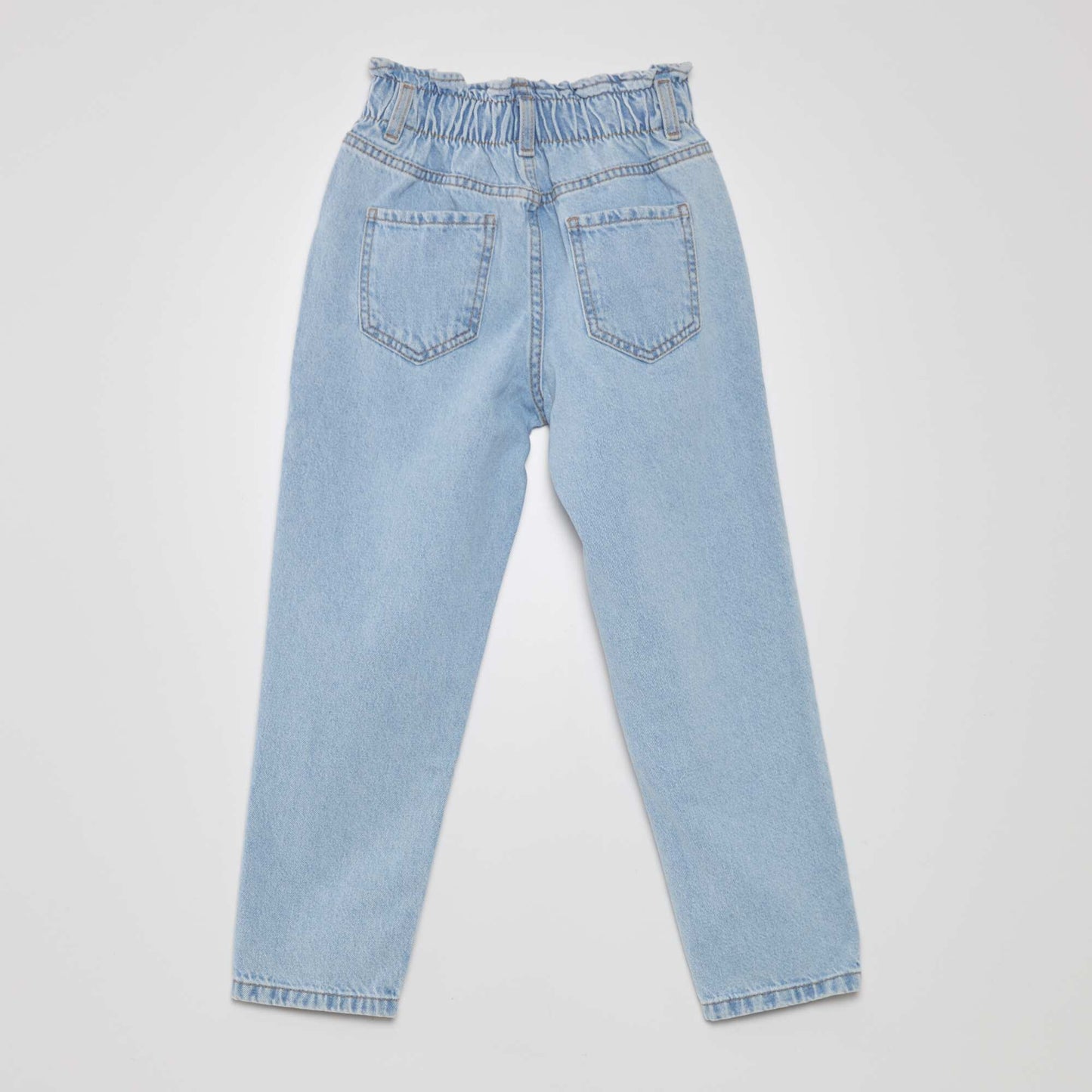 Jean mom fit Bleu clair