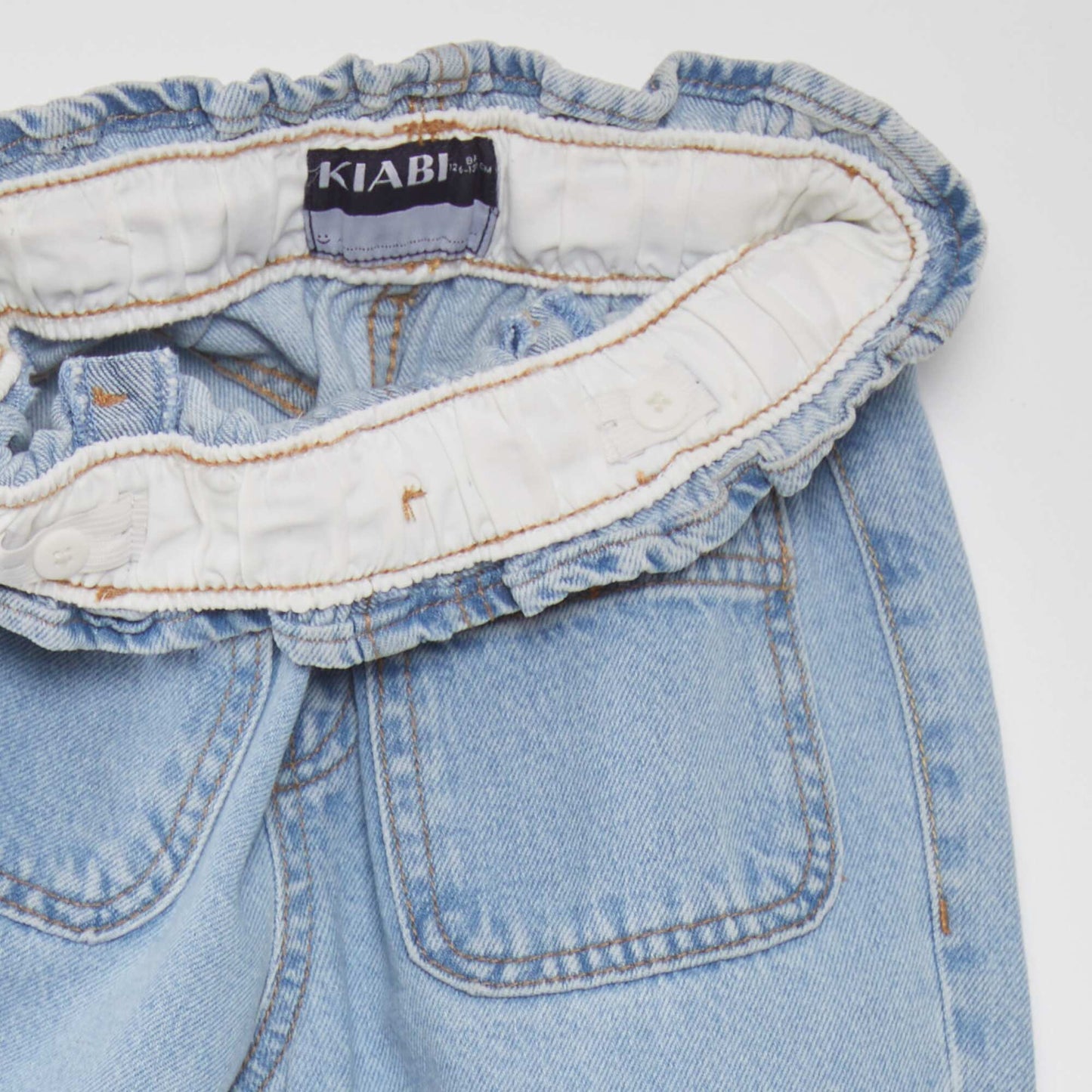 Jean mom fit Bleu clair