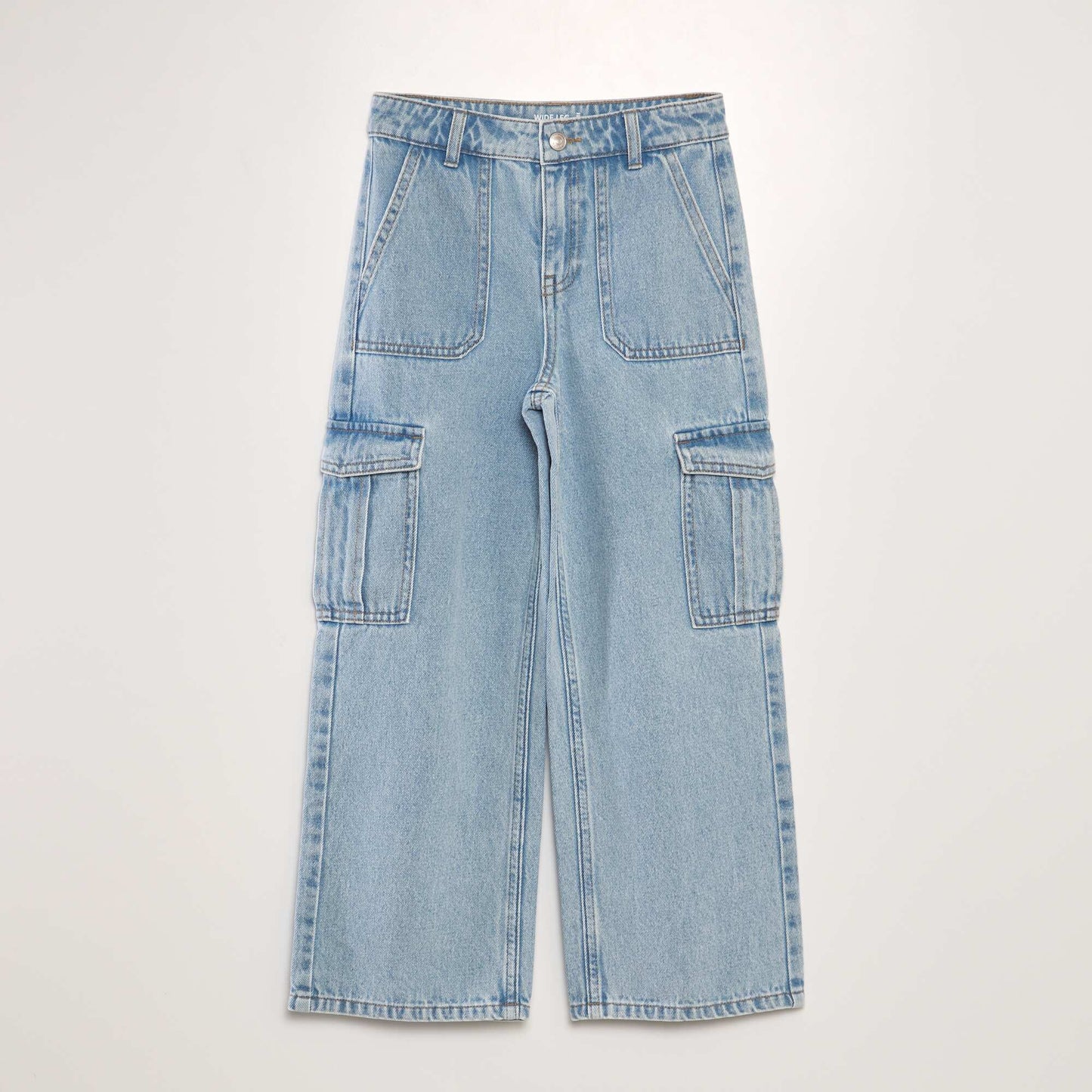 Pantalon battle en denim wide leg Triple stone