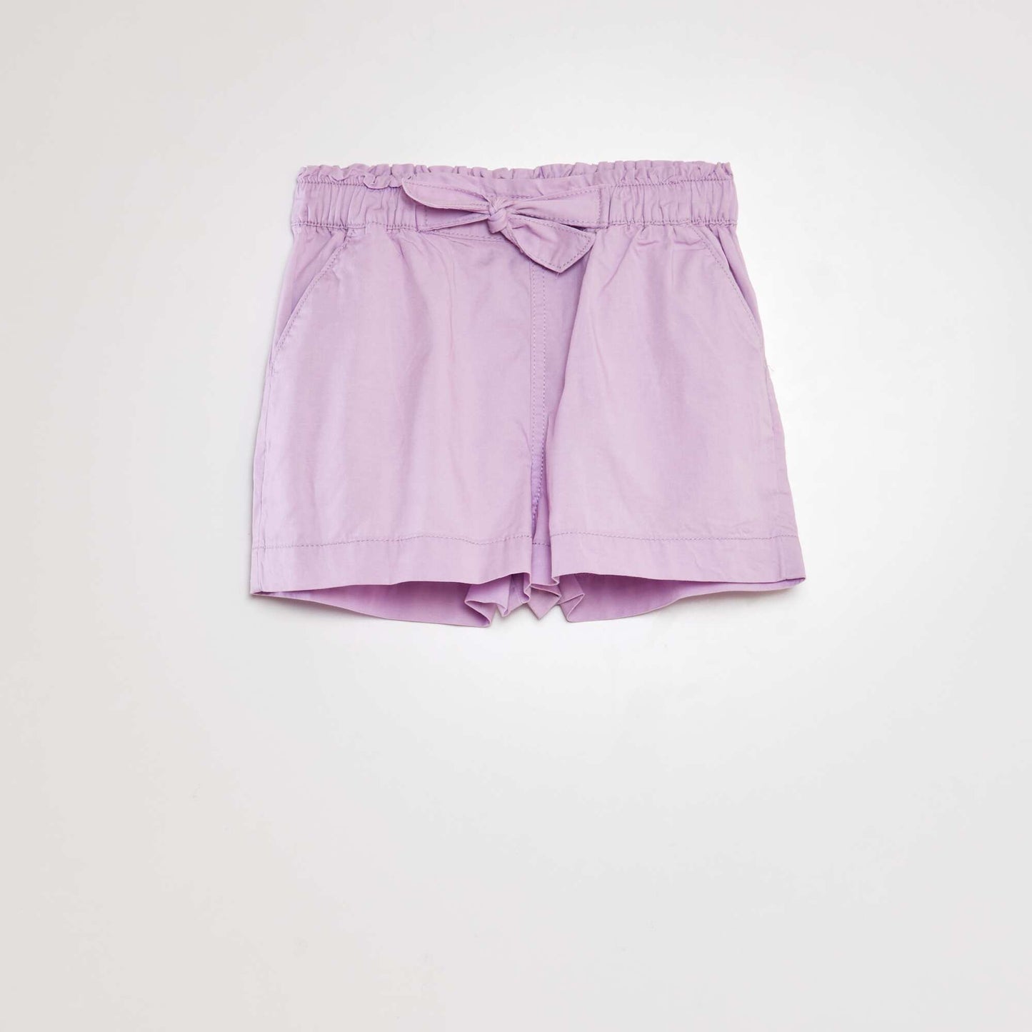 Short paperbag avec ceinture Violet