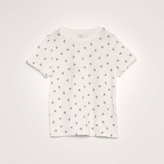 T-shirt imprimé Blanc