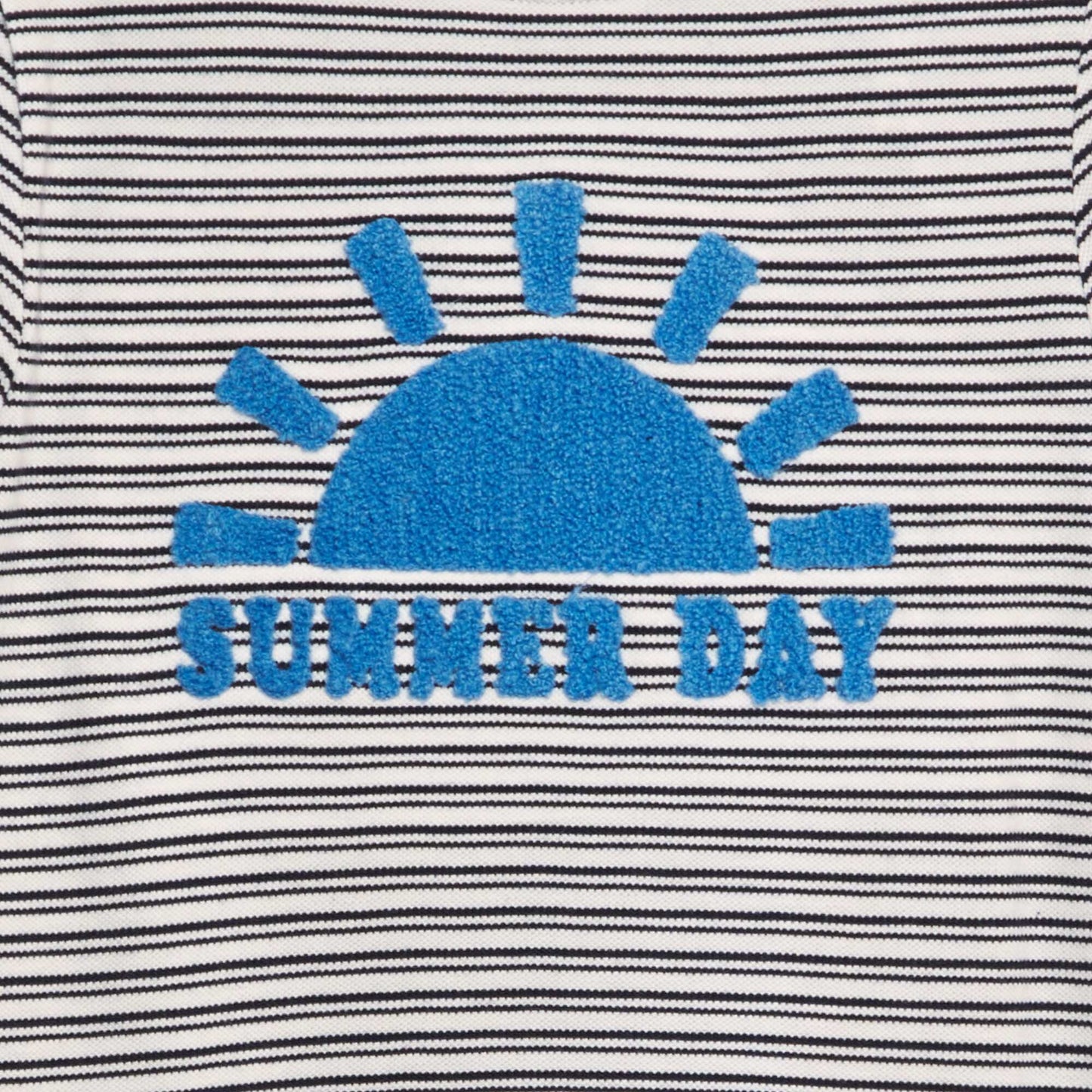 T-shirt en maille piquée Bleu soleil