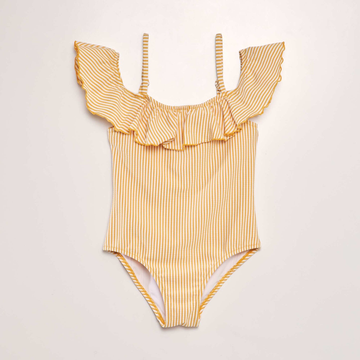 Maillot de bain rayé - 1 pièce Jaune