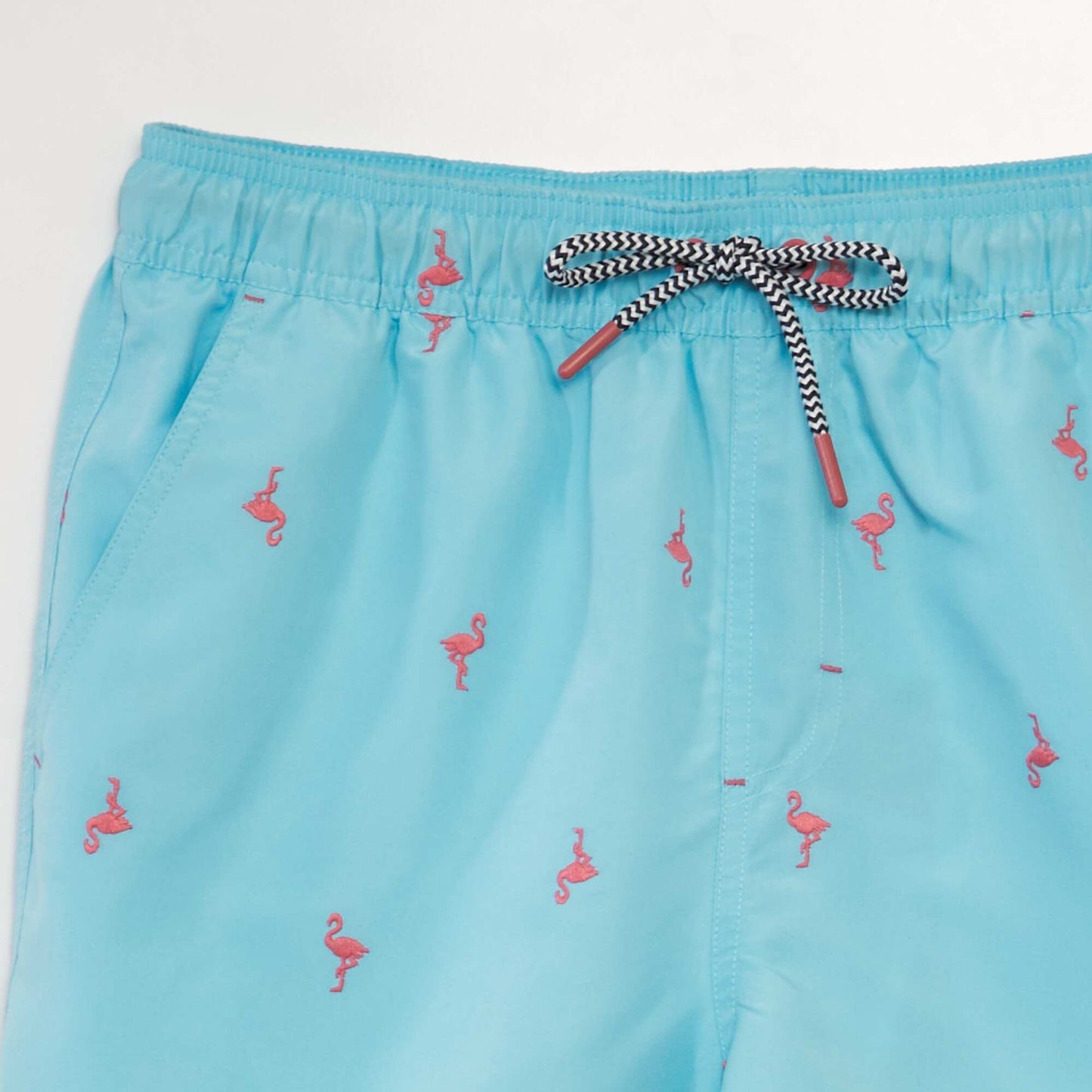 Short de bain à motif Bleu