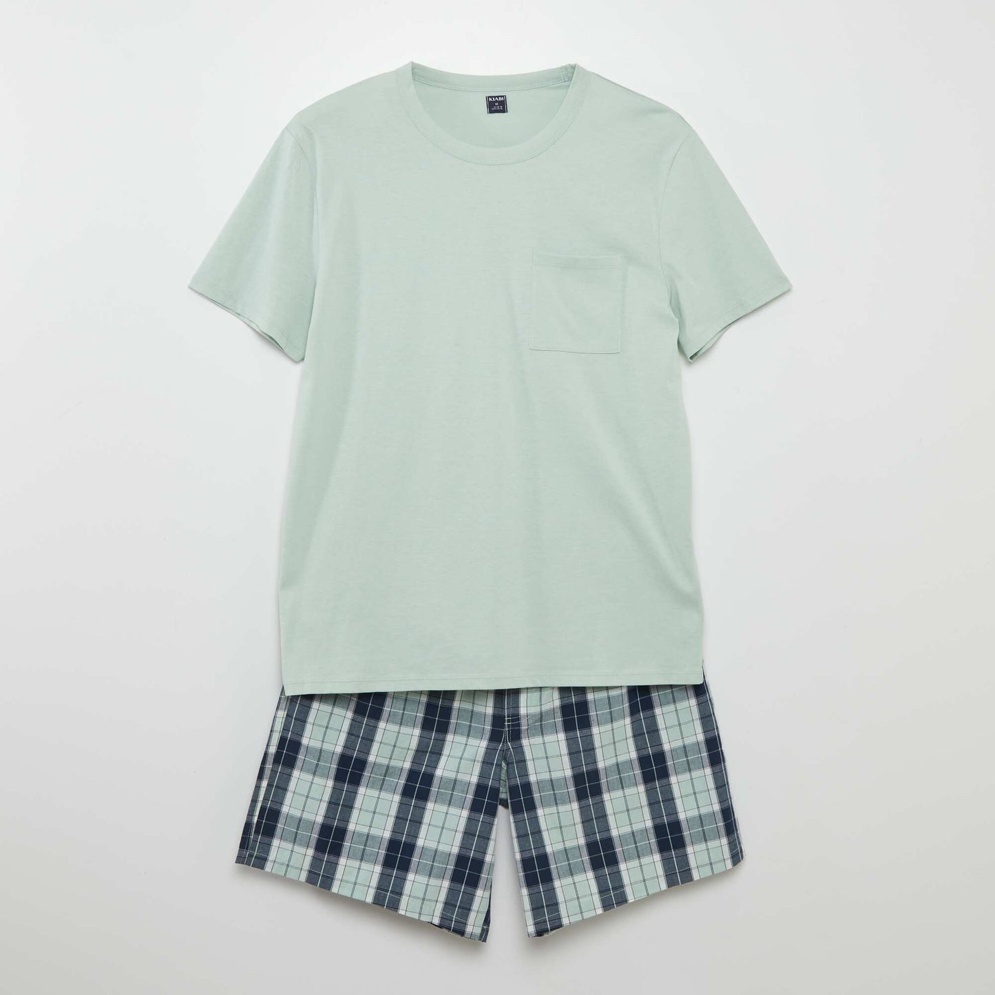 Pyjama court - short + tee-shirt - 2 pièces Vert