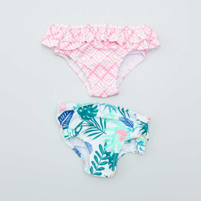Lot de 2 culottes de bain Multicolore