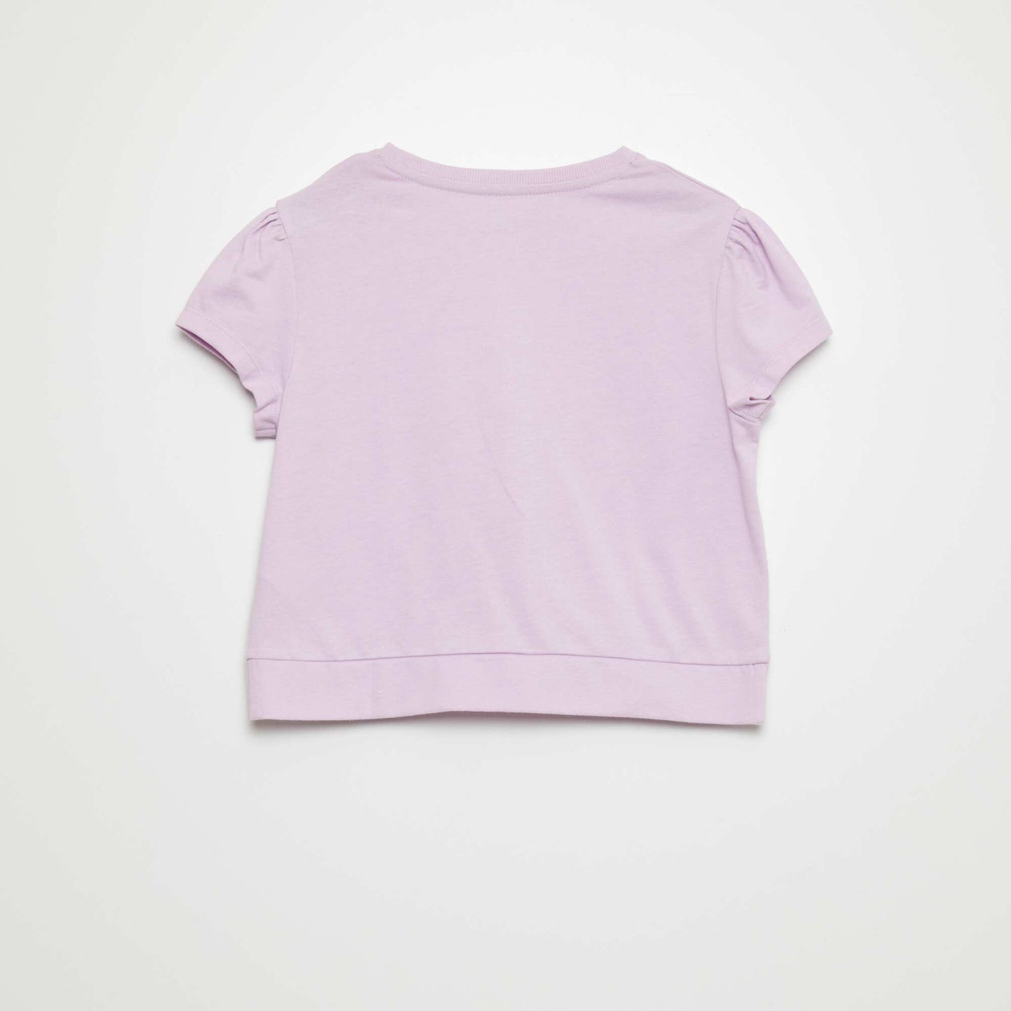 Tee-shirt noué devant Violet