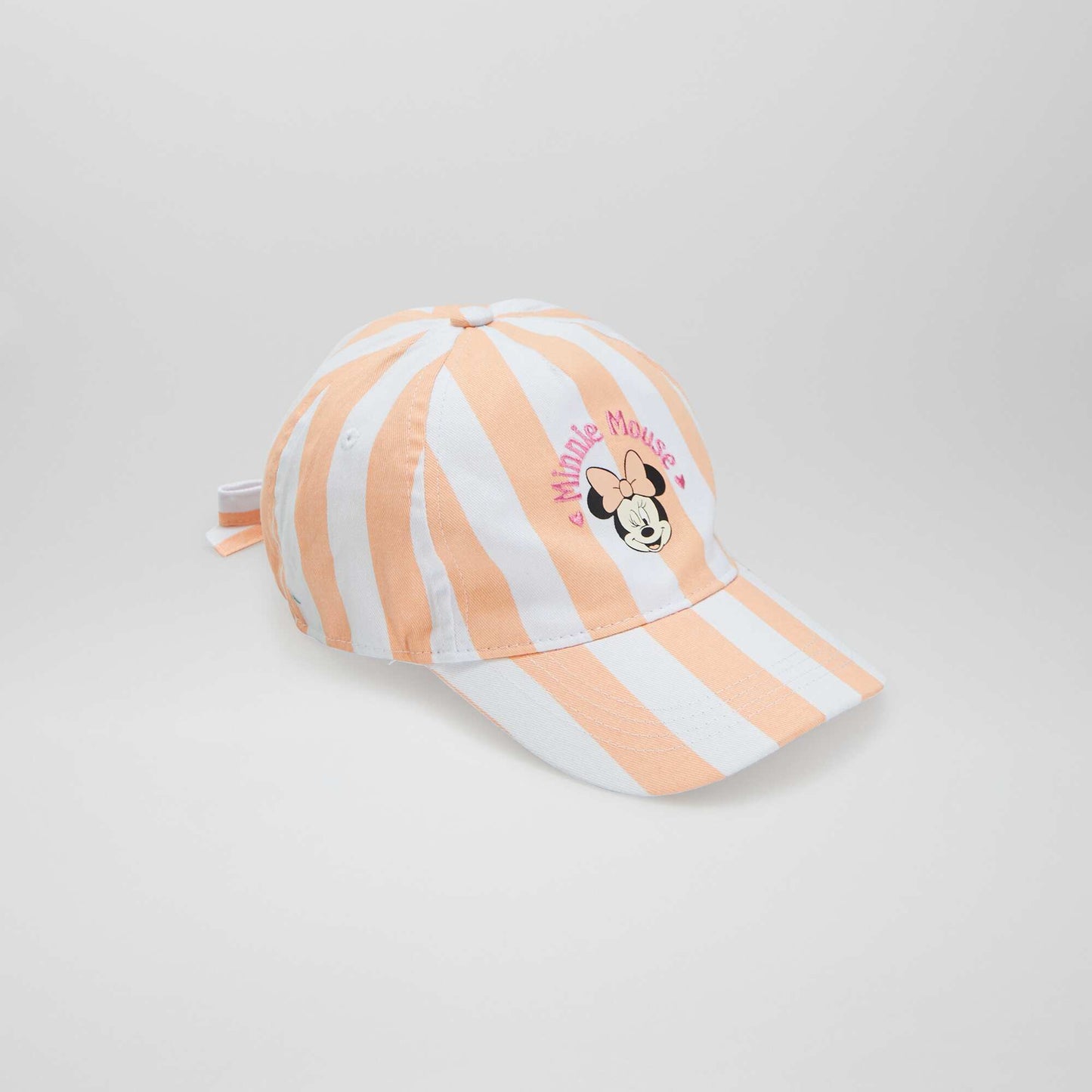 Casquette rayée 'Minnie' Blanc/orange