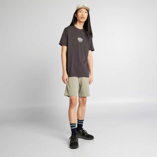 Short en molleton avec poches zippées Vert