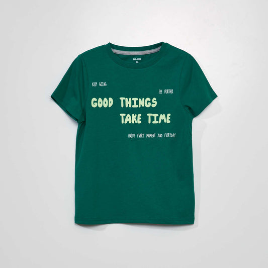 Tee-shirt imprimé Vert