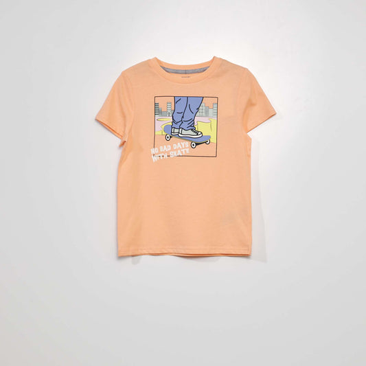 Tee-shirt imprimé Orange