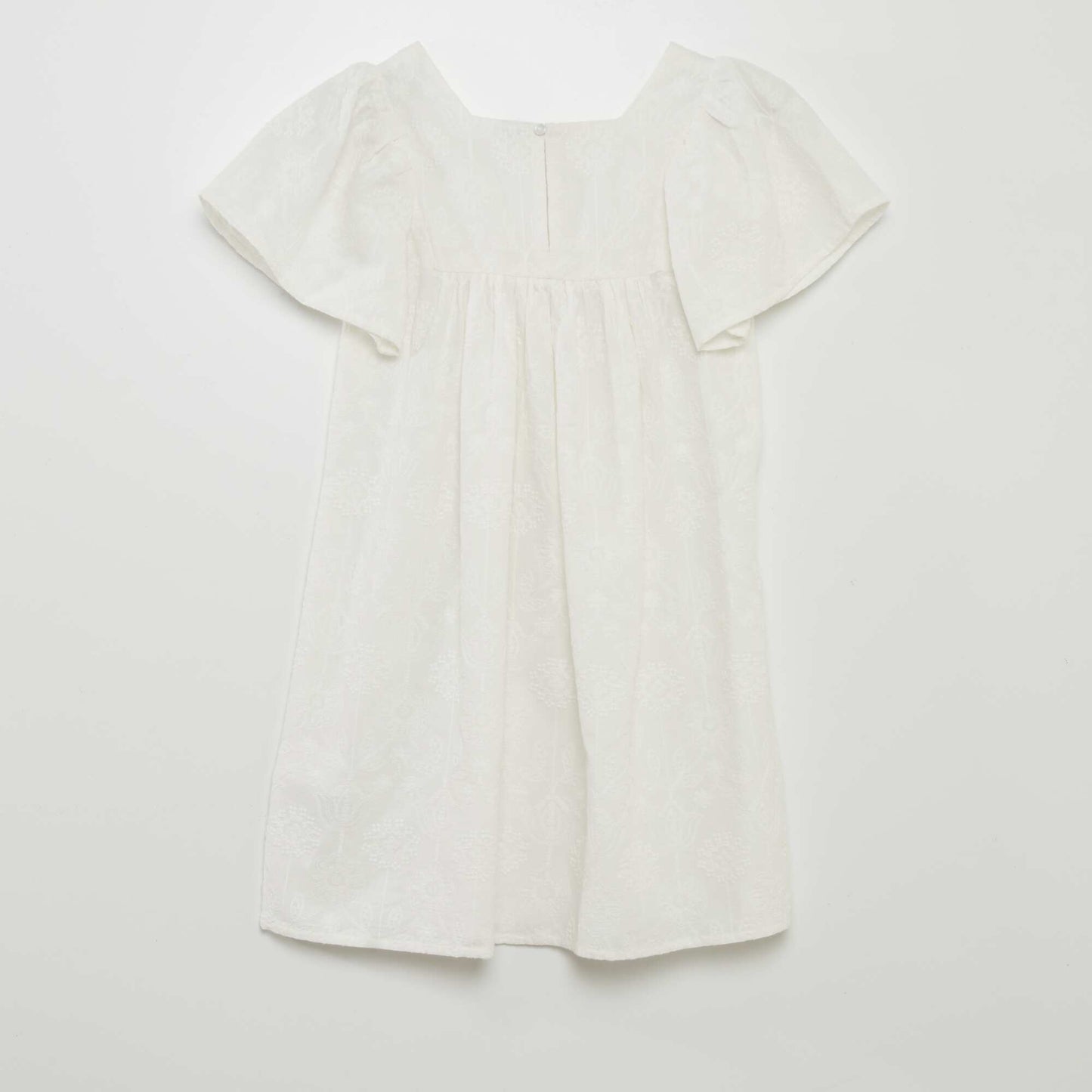 Robe avec broderies indiennes blanc