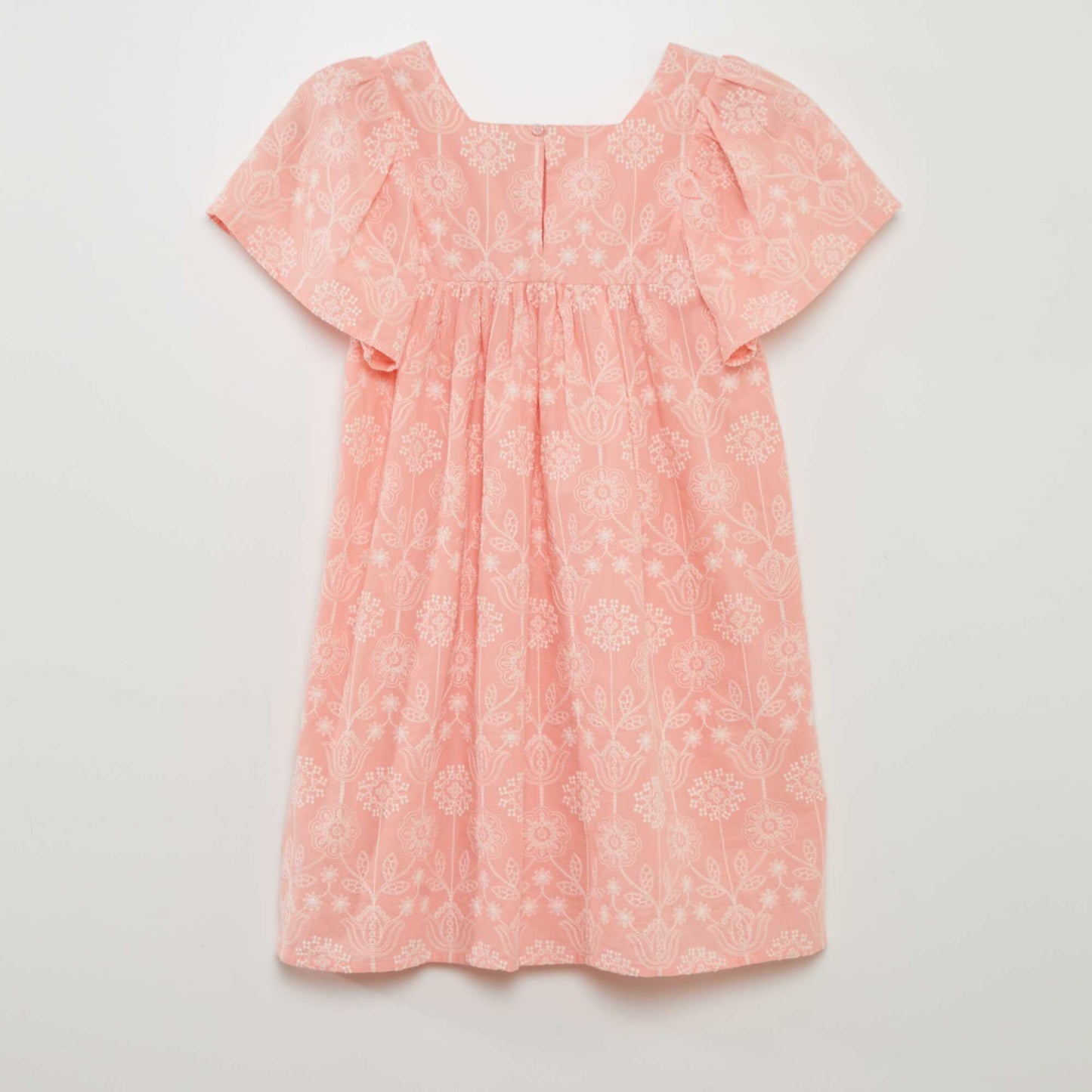 Robe avec broderies indiennes Rose