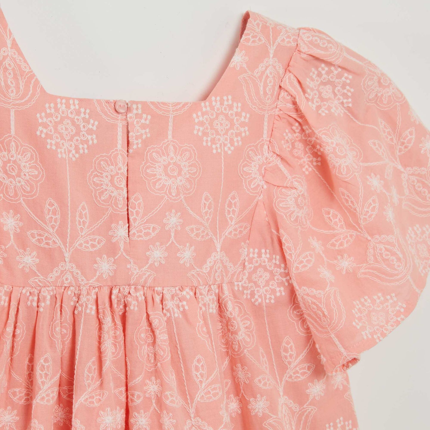 Robe avec broderies indiennes Rose