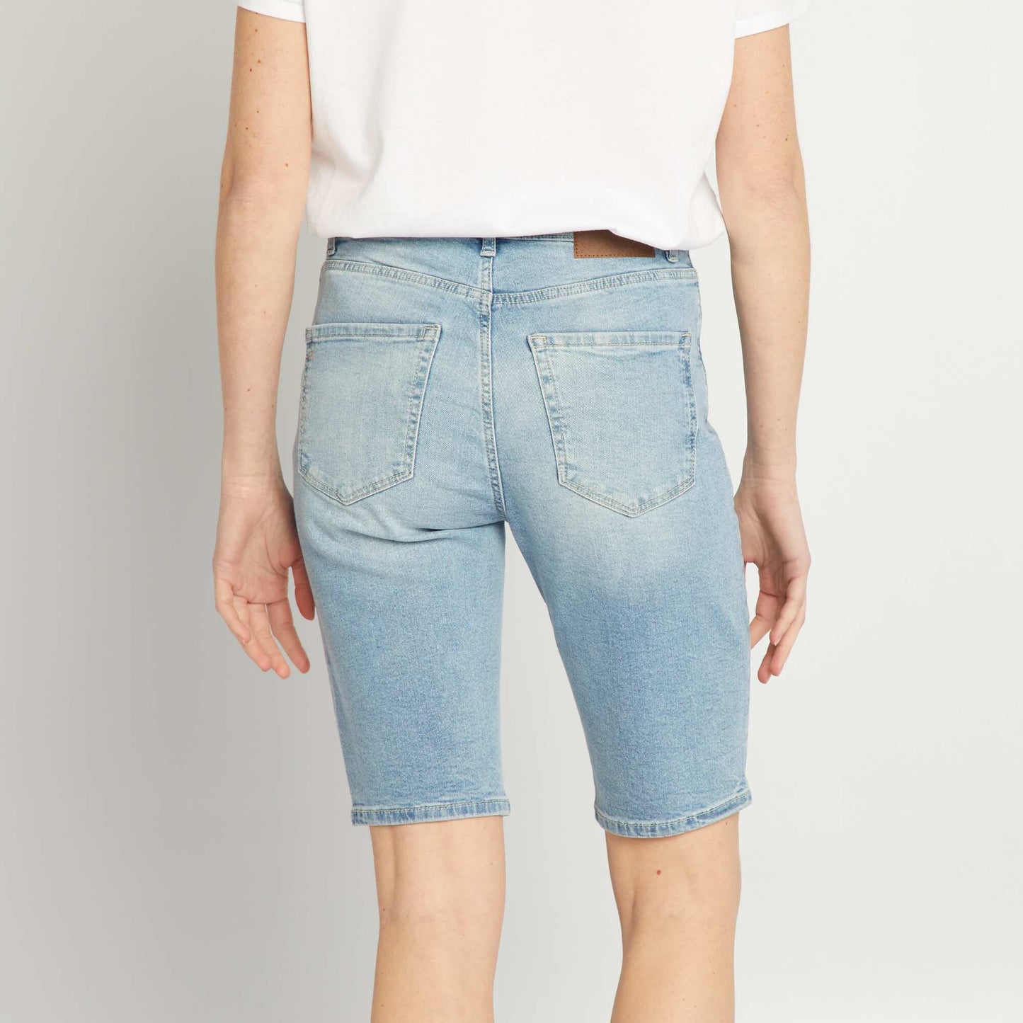 Bermuda en jean Triple stone