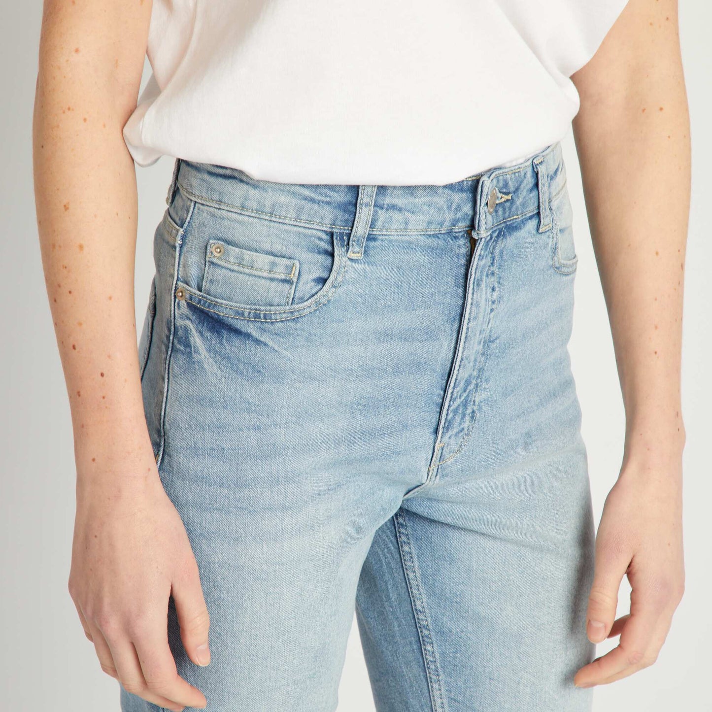 Bermuda en jean Triple stone