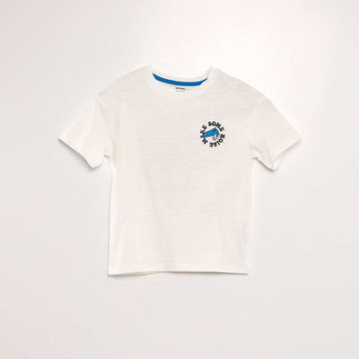 T-shirt loose imprimé Blanc