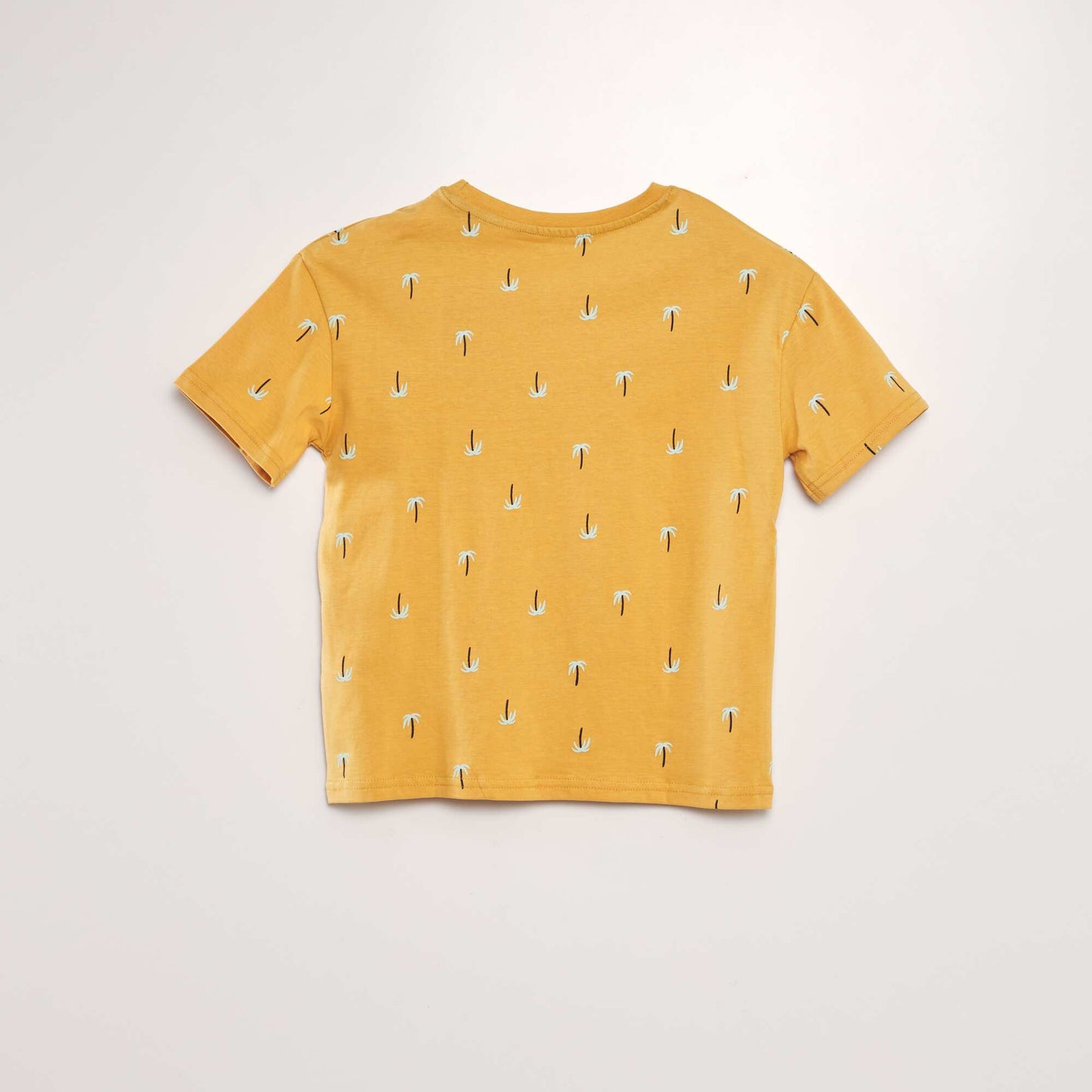 T-shirt loose imprimé Jaune