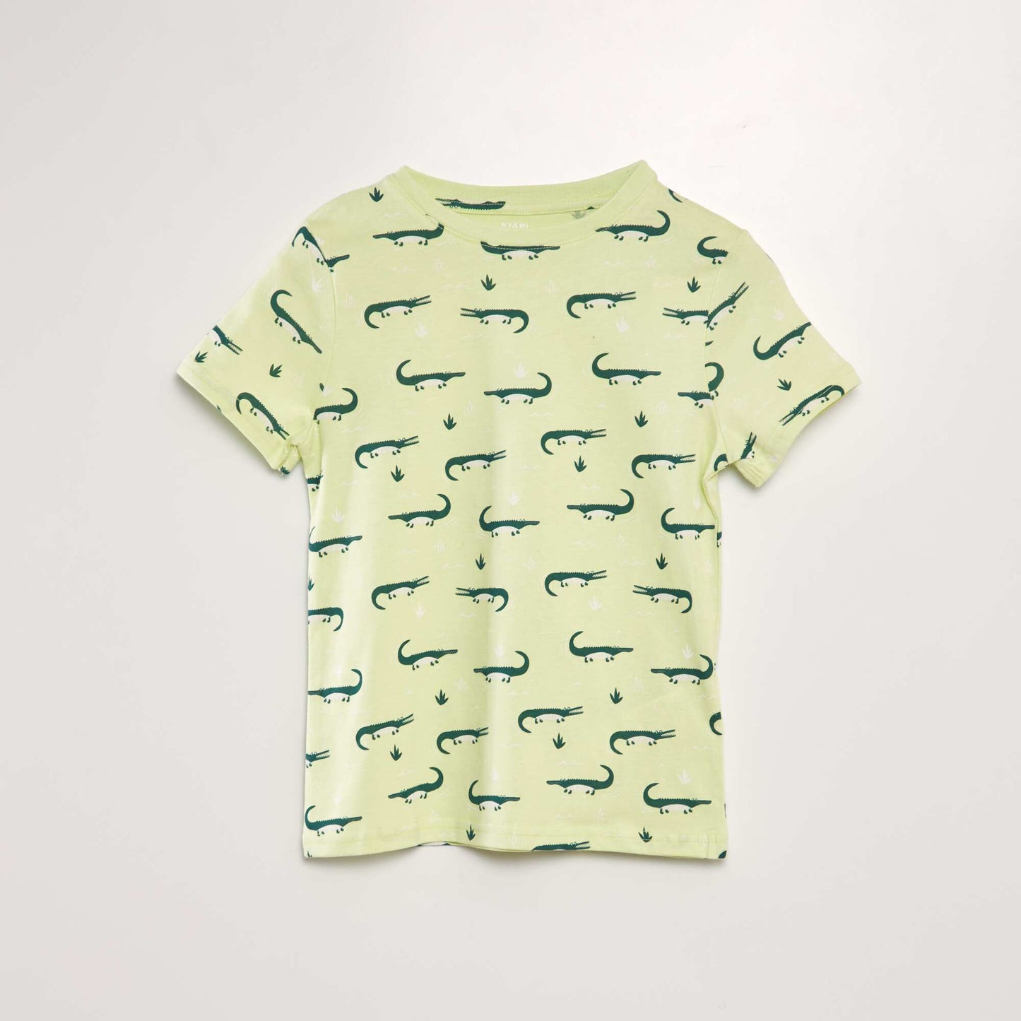 T-shirt imprimé à manches courtes Vert pâle