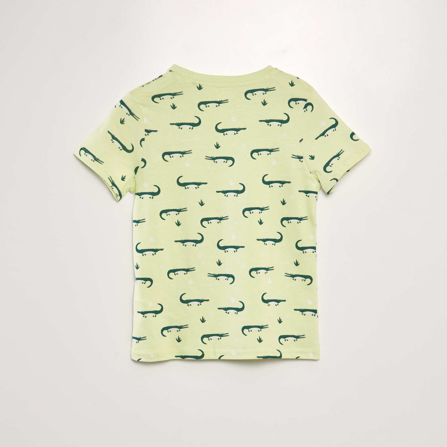 T-shirt imprimé à manches courtes Vert pâle