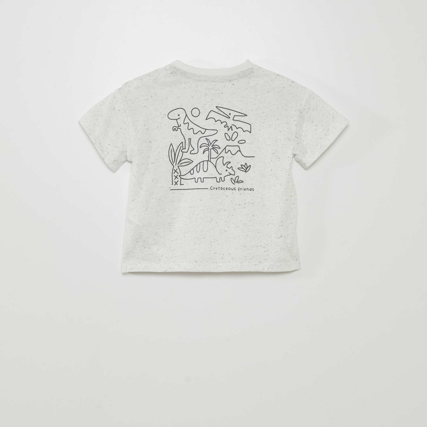 T-shirt moucheté Gris