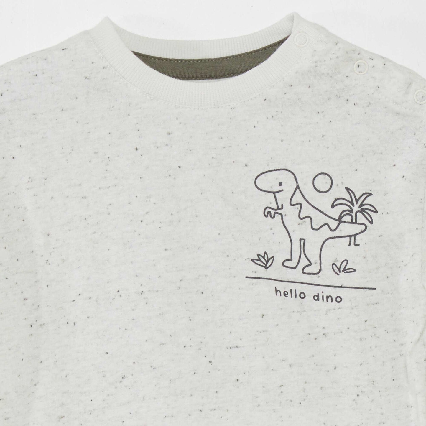 T-shirt moucheté Gris