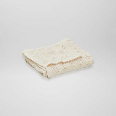 Couverture tricot BEIGE
