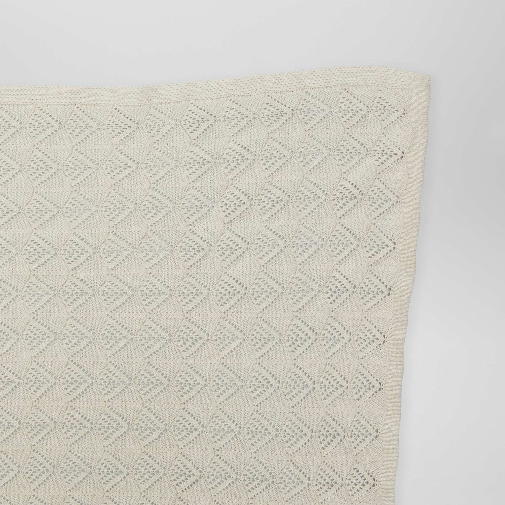 Couverture tricot BEIGE