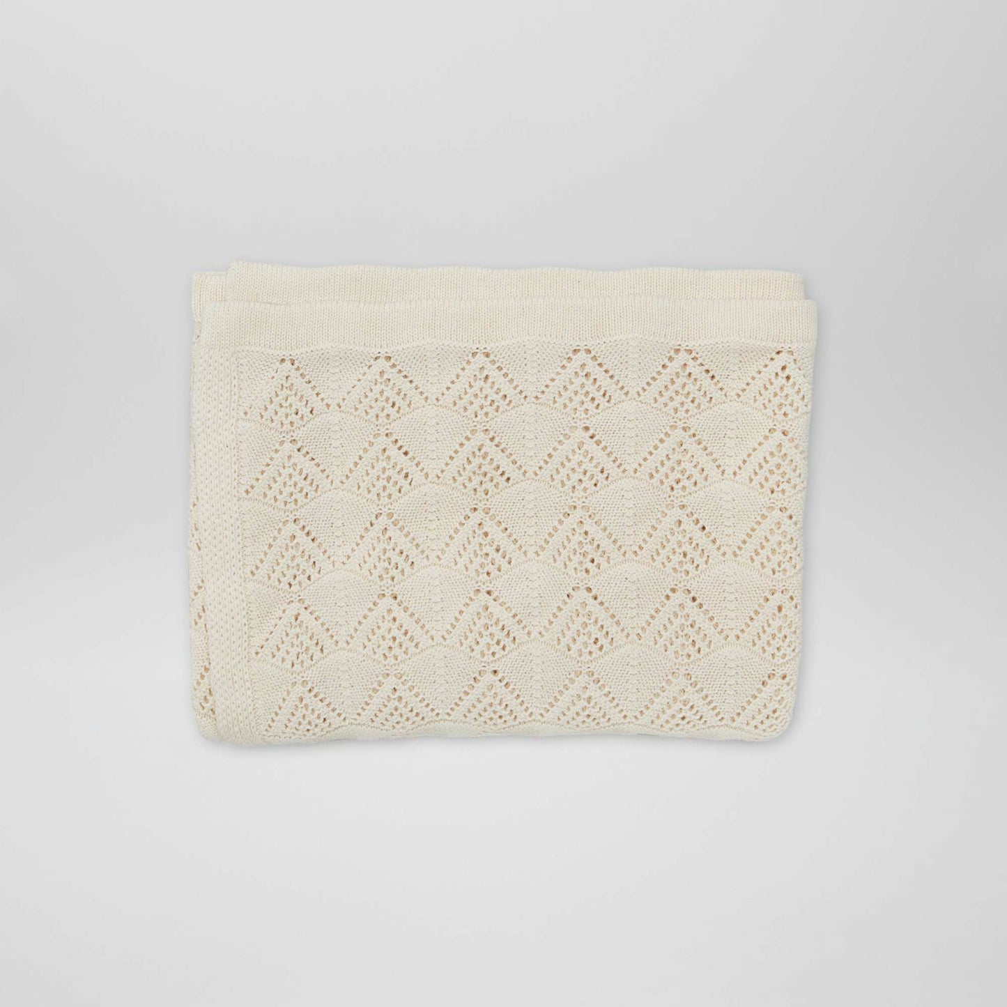 Couverture tricot BEIGE