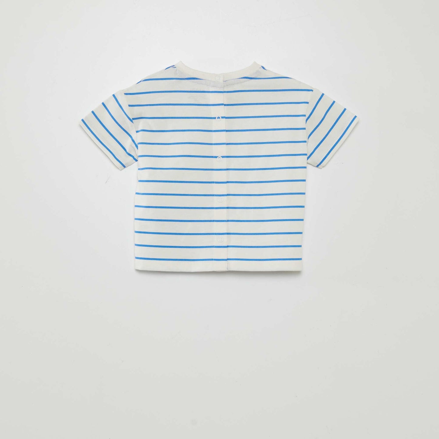 T-shirt à rayures BLANC