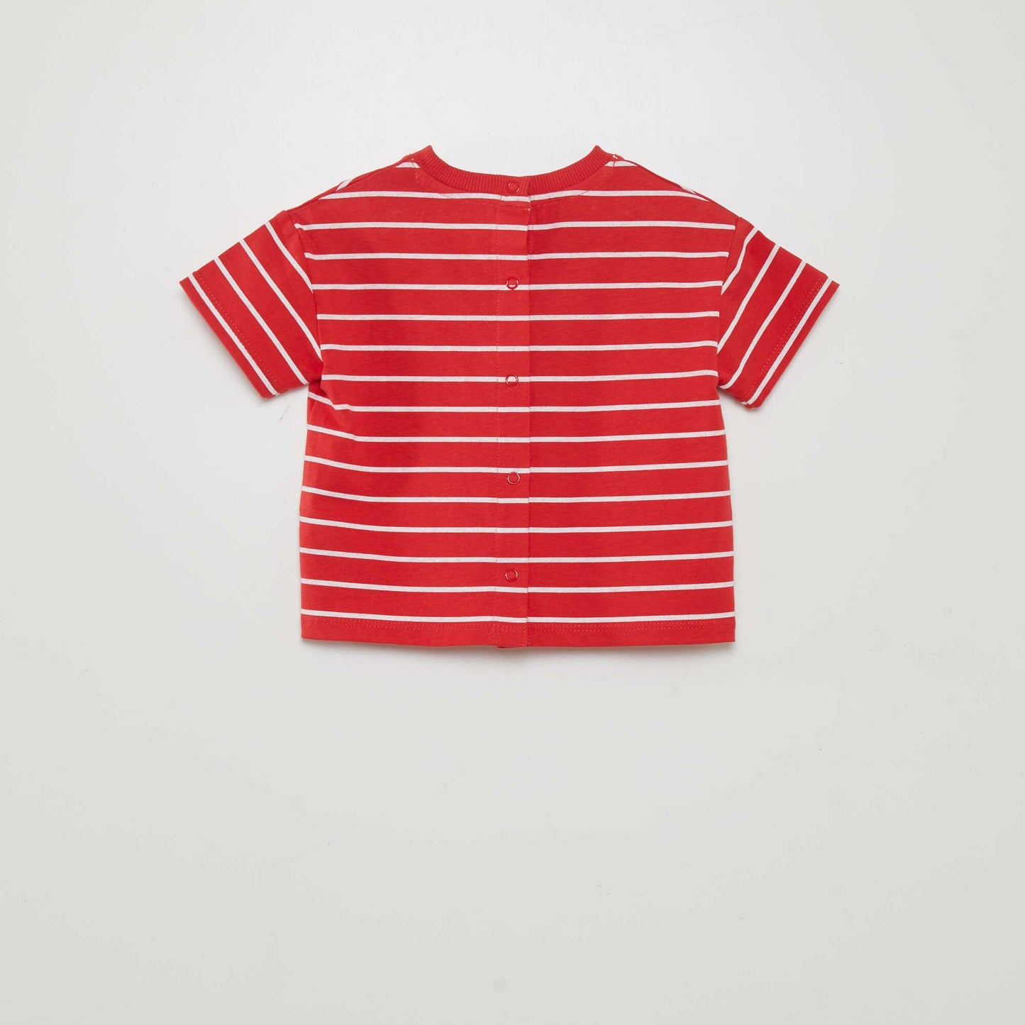 T-shirt à rayures ROUGE