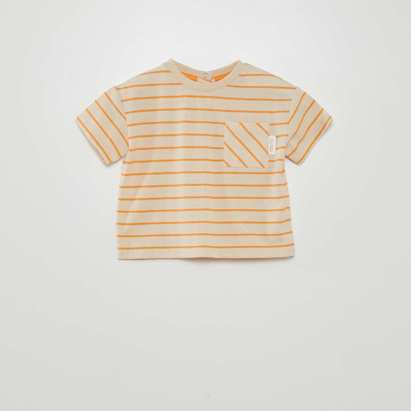 T-shirt à rayures beige