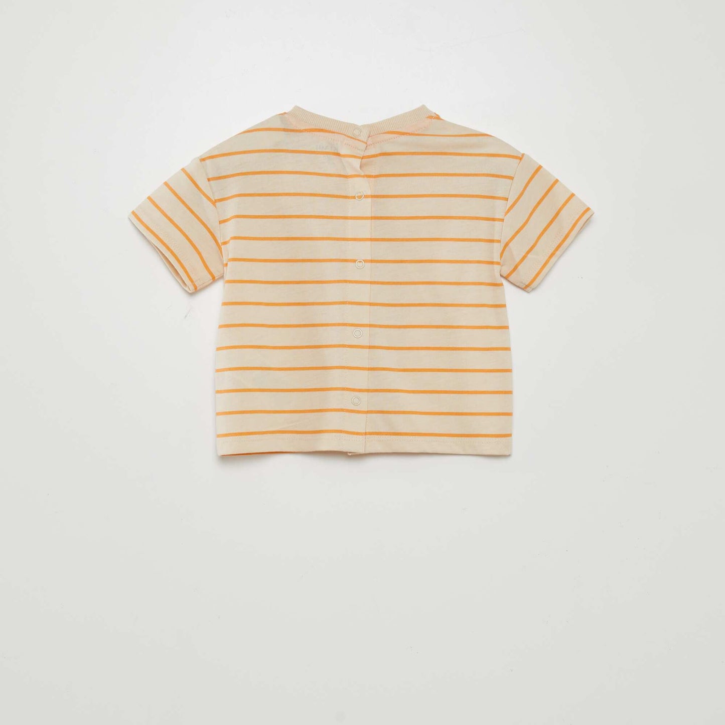 T-shirt à rayures beige