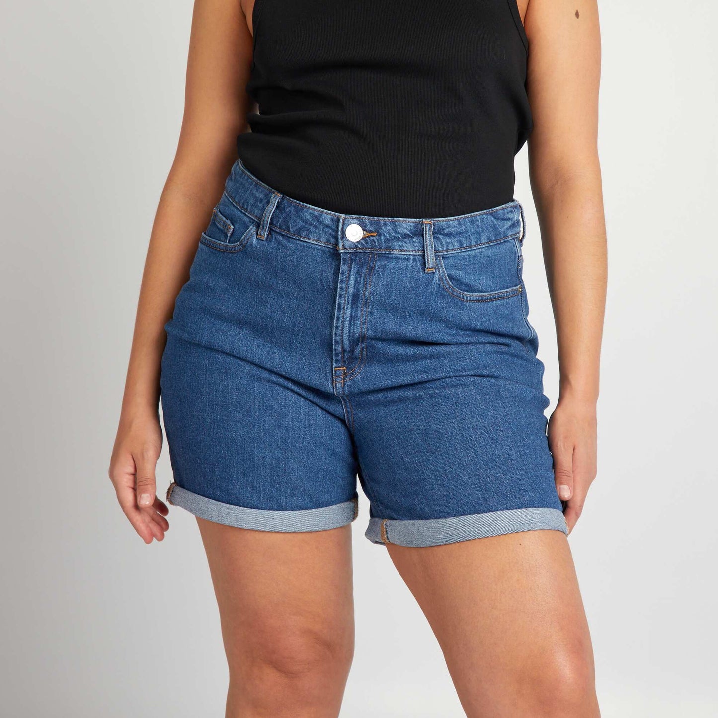 Short en jean à taille haute Stone