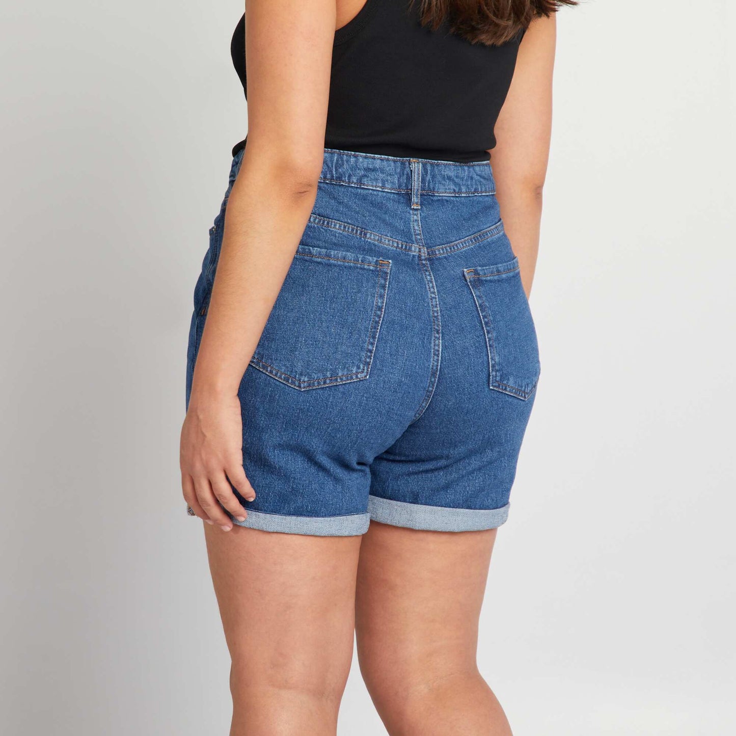 Short en jean à taille haute Stone