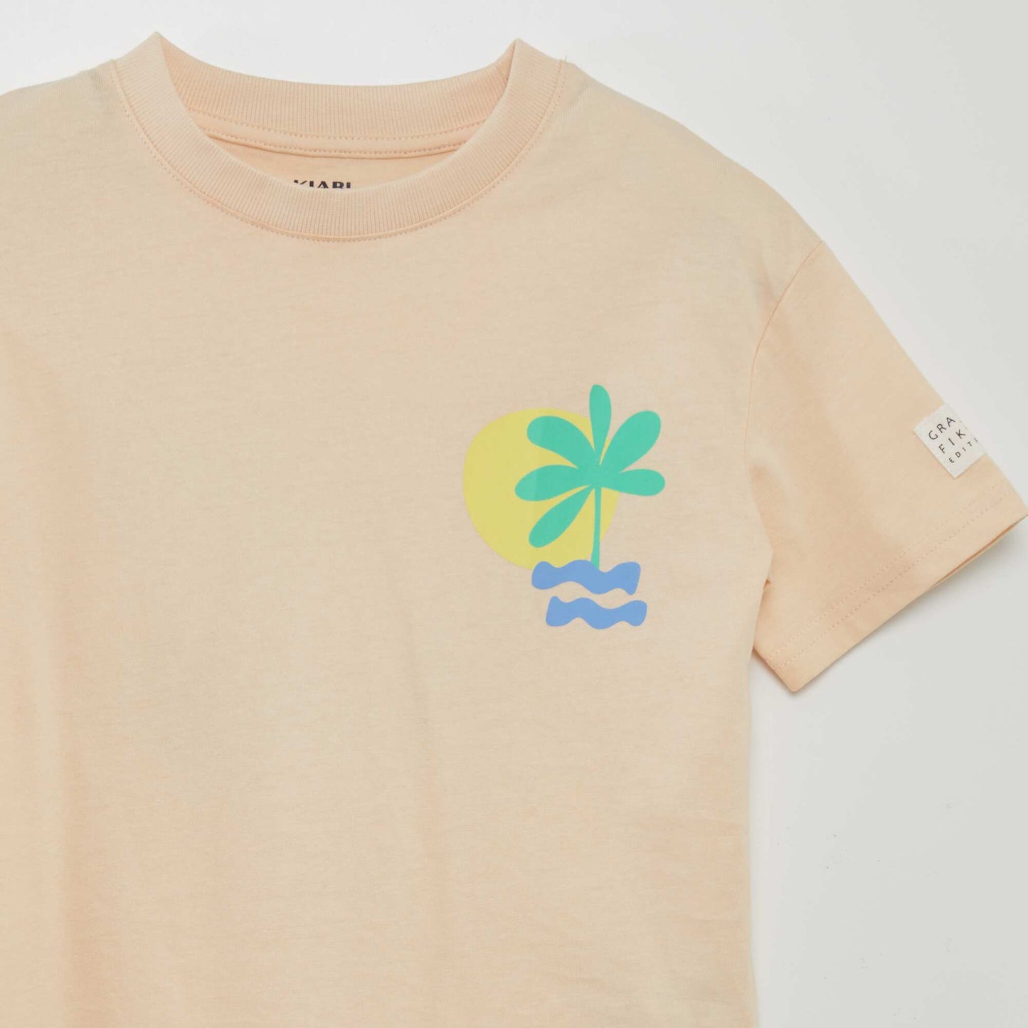 T-shirt loose imprimé - Grafik Edition Beige