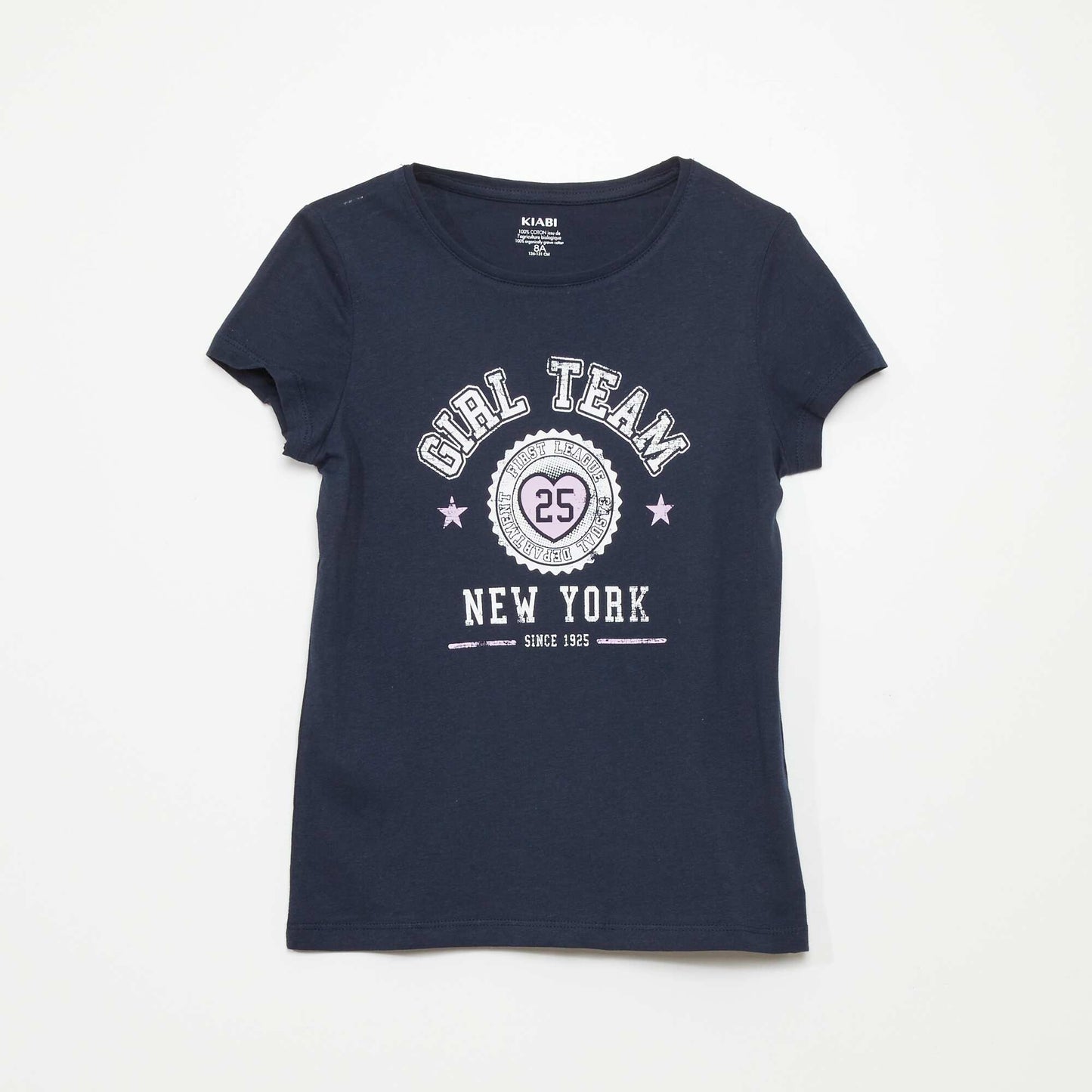 Lot de 3 t-shirts imprimés Blanc/violet/ marine