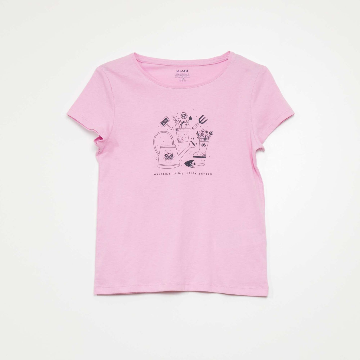 Lot de 3 t-shirts imprimés Blanc/rose/bleu